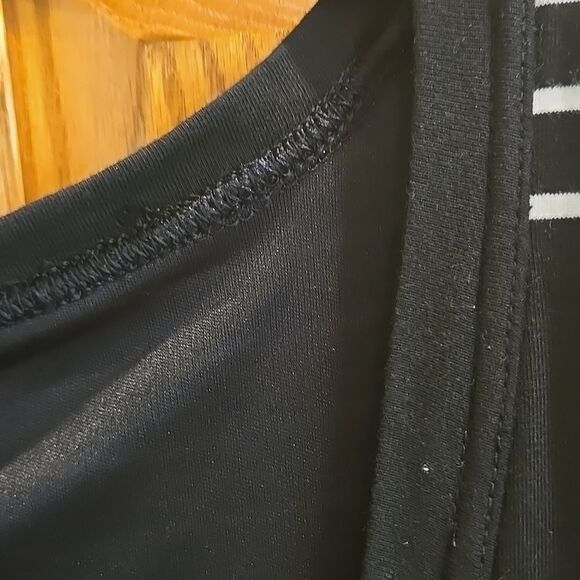 Old Navy Xl Womens Dress Black Navy and White Stripes Sleeveless Summer Swing - Picture 9 of 16